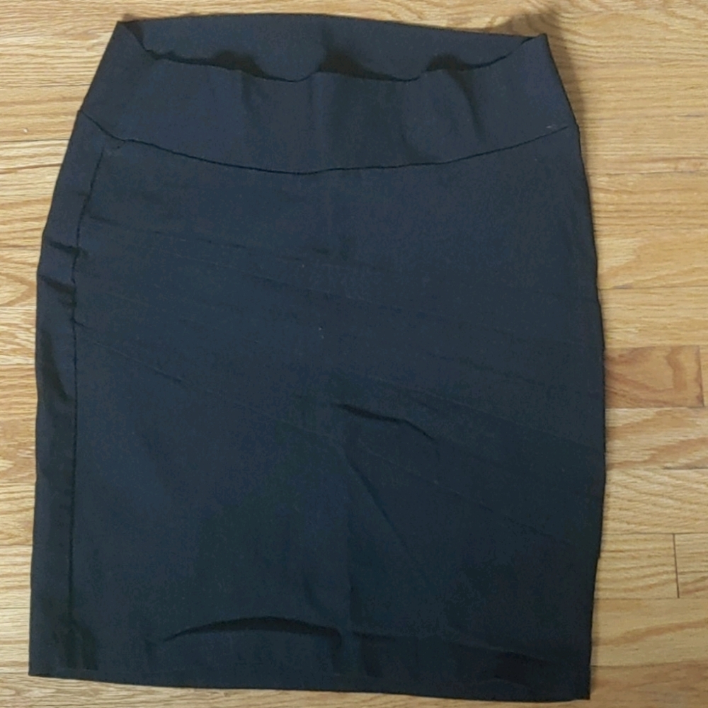 Dark grey maternity skirt